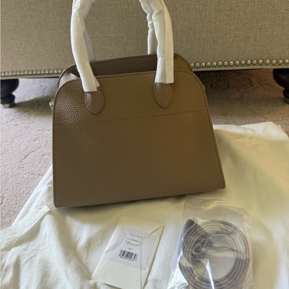 The Row Margaux 10 Dark Taupe Handbag - Picture 2 of 8